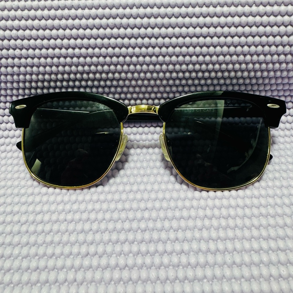 Stylish Black and Gold Sunglasses